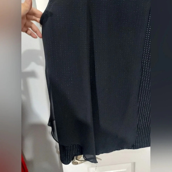 Lane Bryant Black with Studs Asymmetrical Length Tunic Top in Size 18/20 2X - Picture 5 of 9